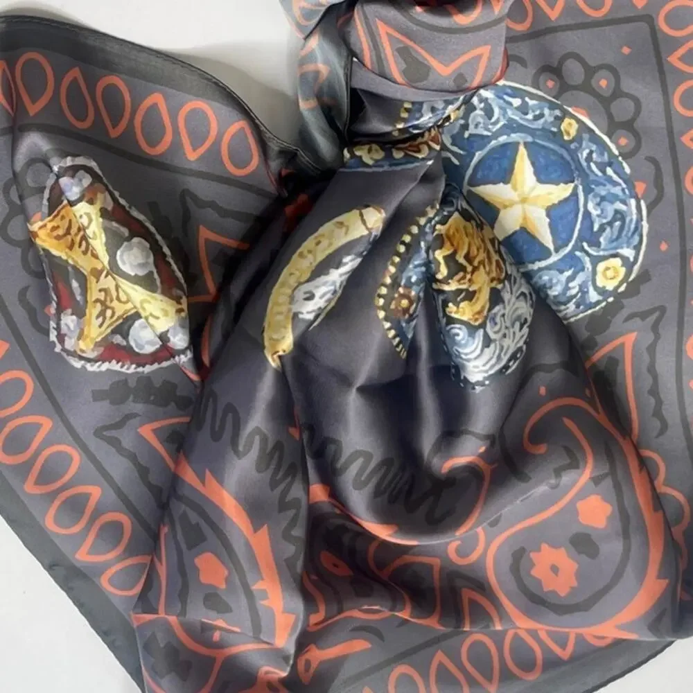 Buckles & Badges Wild Rag | Silk Rayon Western Scarf